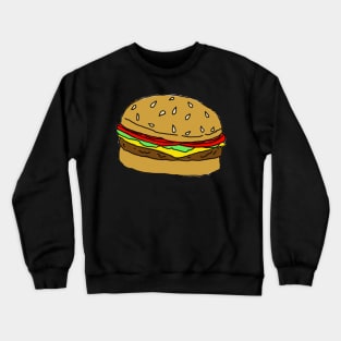 Burger drawing Crewneck Sweatshirt